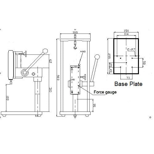 MTS Test Stand Technical Drawing